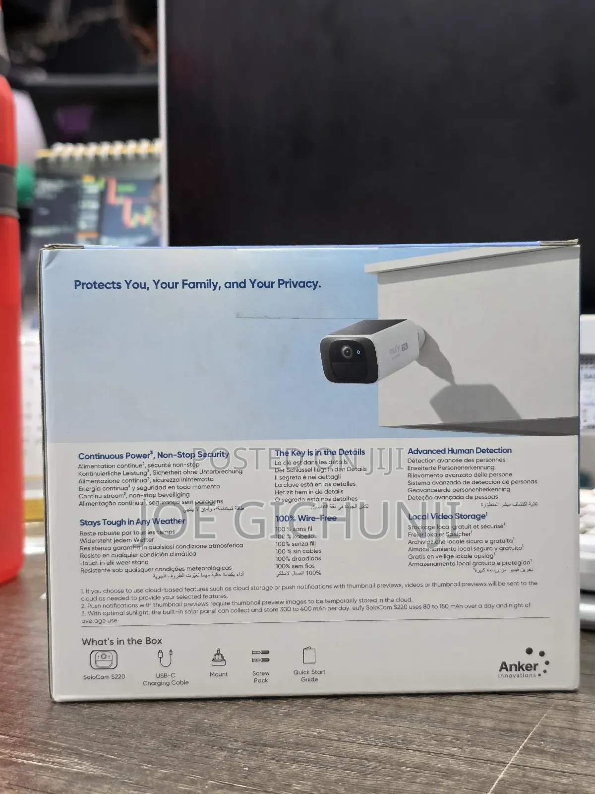 Eufy Security – Solocam S220 – 2k Solar-powered Battery Camera