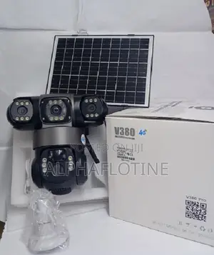 PTZ Sim Card Solar CCTV Camera Tripple Lens 4g Outdoor