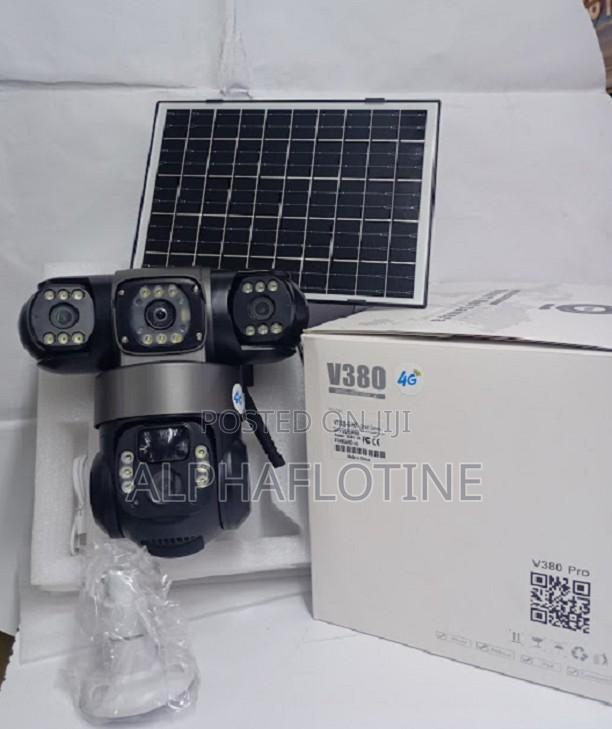 PTZ Sim Card Solar CCTV Camera Tripple Lens 4g Outdoor