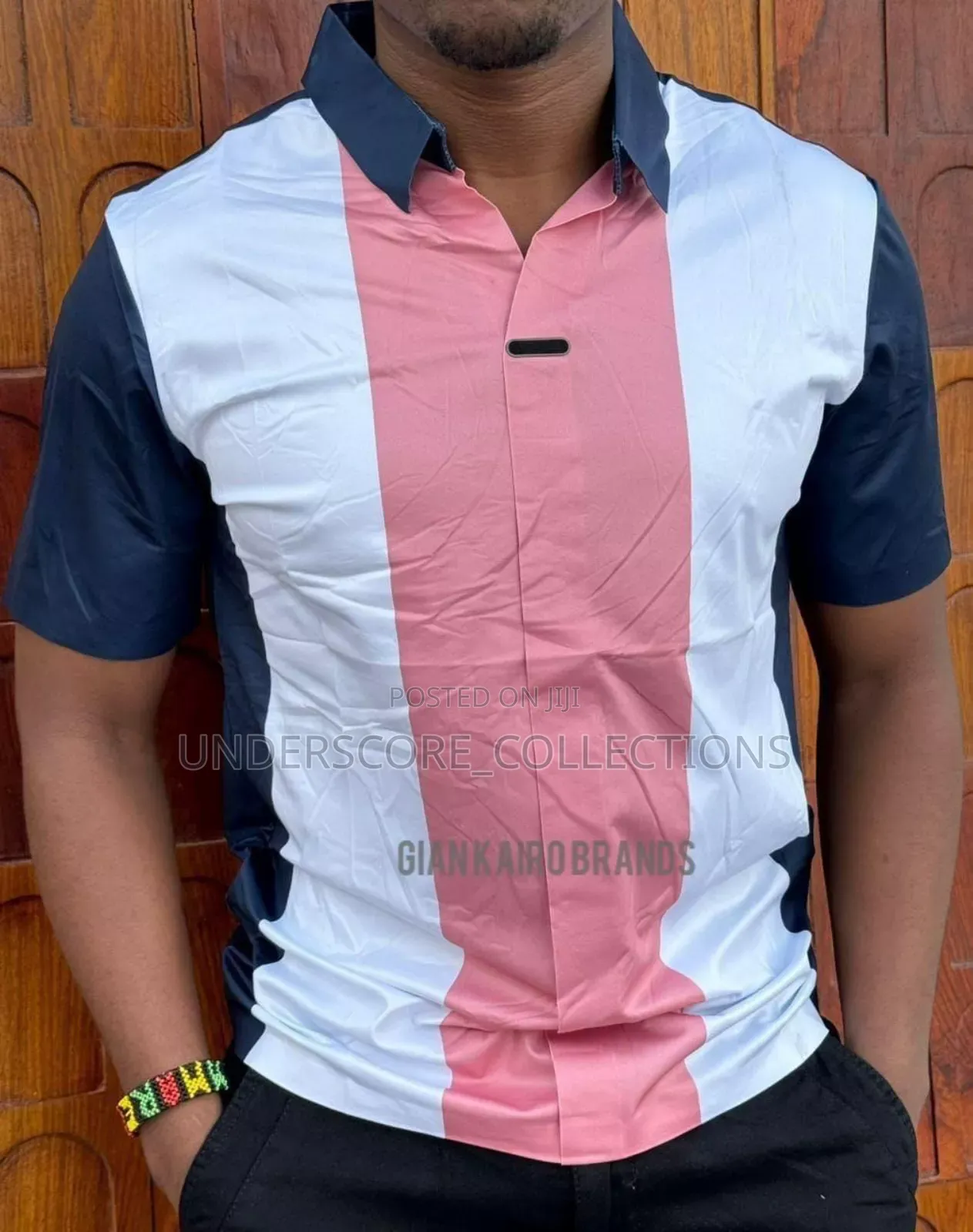 Straight Striped Mens Shits