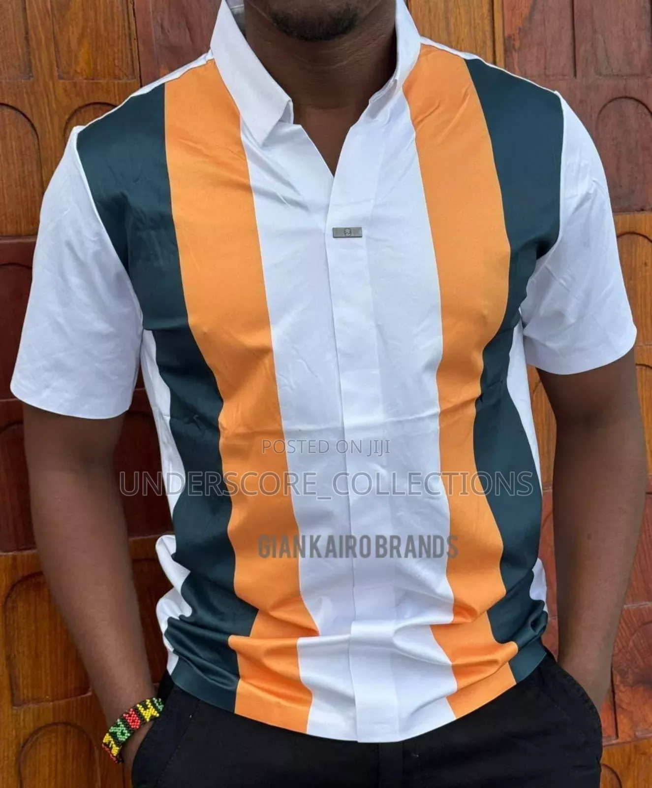 Straight Striped Mens Shits