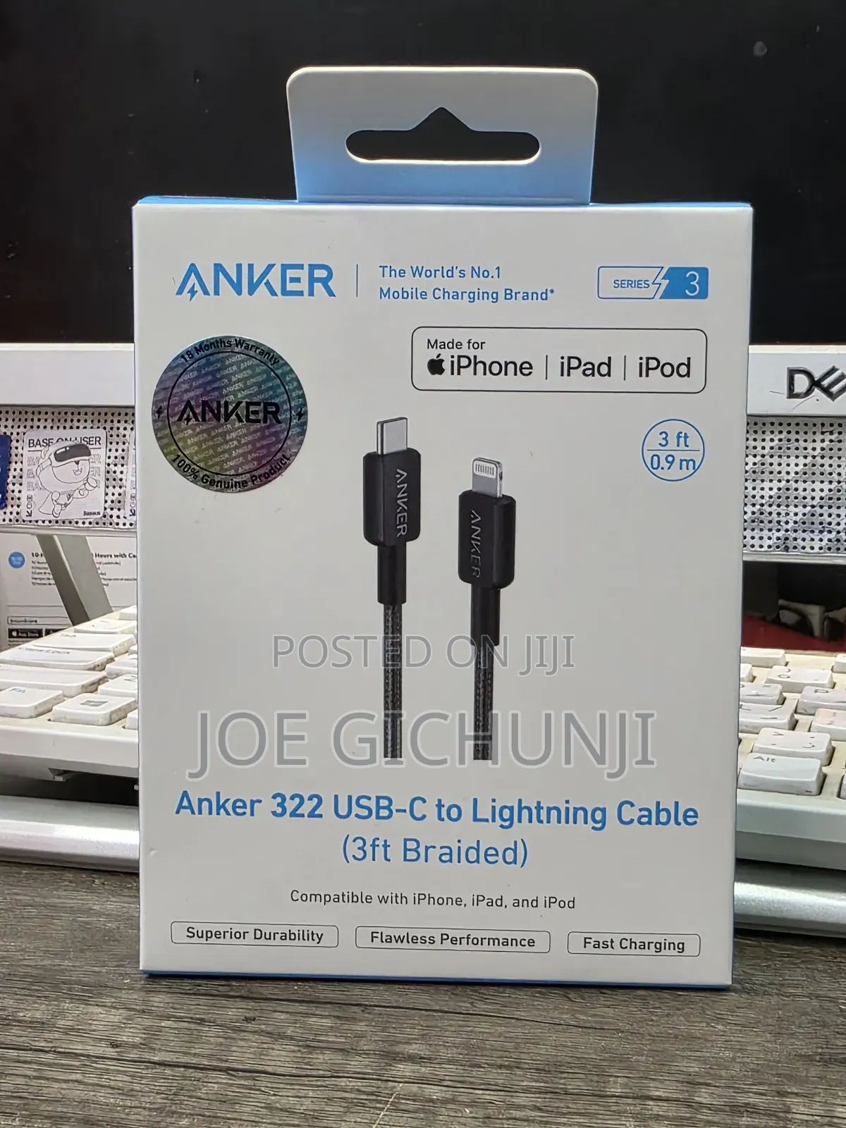 Anker Usb C To Lightning Cable, Upcycled-braided Usb C To Lightning