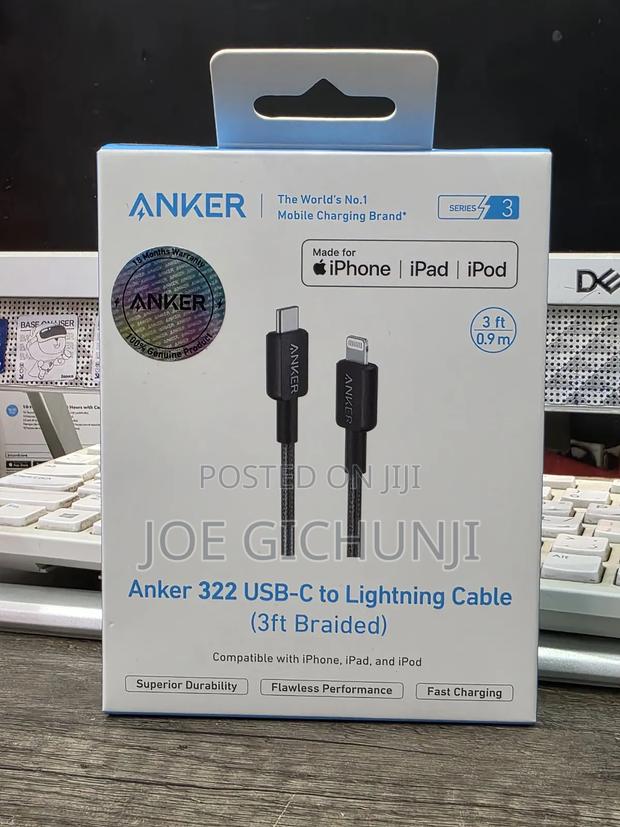 Anker Usb C To Lightning Cable, Upcycled-braided Usb C To Lightning