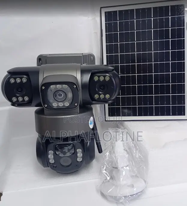 V380 Pro Hd 3 Screens 4g Solar Camera-Ip66 Waterproof Design