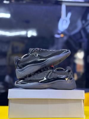 Prada Men, American Cup Sneakers “Black” - thumbnail 2