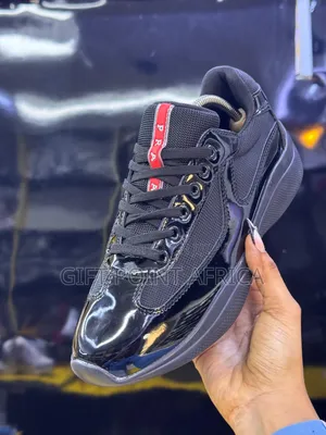 Prada Men, American Cup Sneakers “Black”