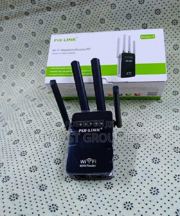 Brand ,New Pix- Link Mini Router / Wi-Fi Range Extender Dual Lan Port