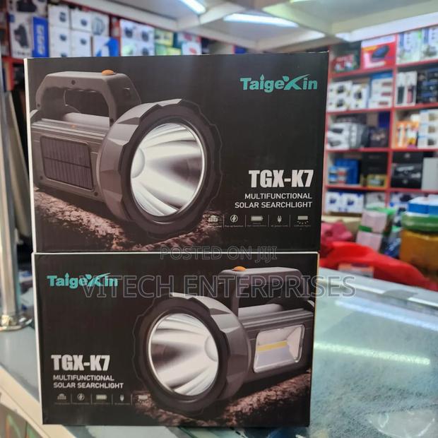 Solar Camping Rechargeable Battery Torch - main view