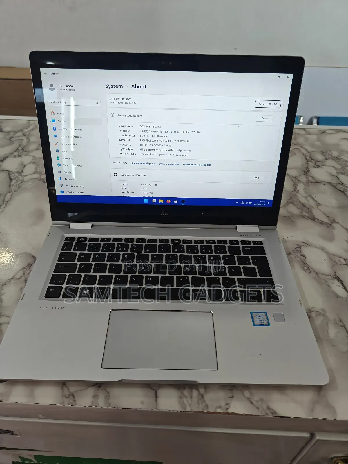 Laptop HP EliteBook X360 1030 G2 8GB Intel Core I5 SSD 256GB