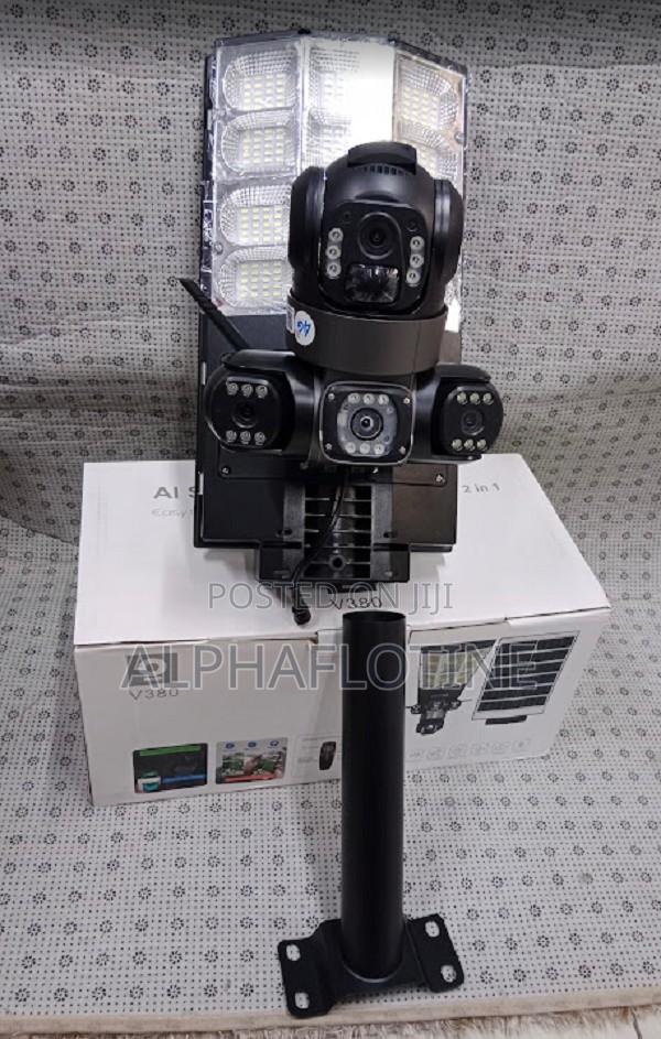 Tripple Lens Solar Powered Camera Street Light - main view