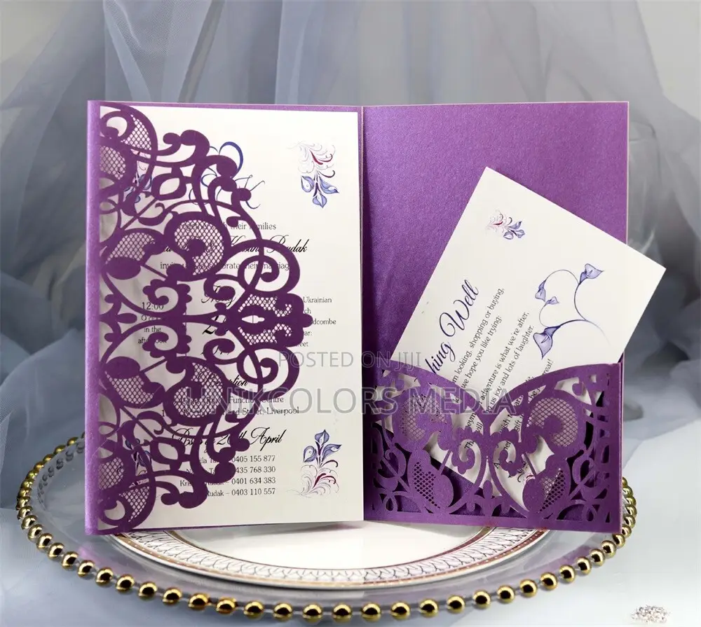 Wedding Invitation Cards / Laser Cut