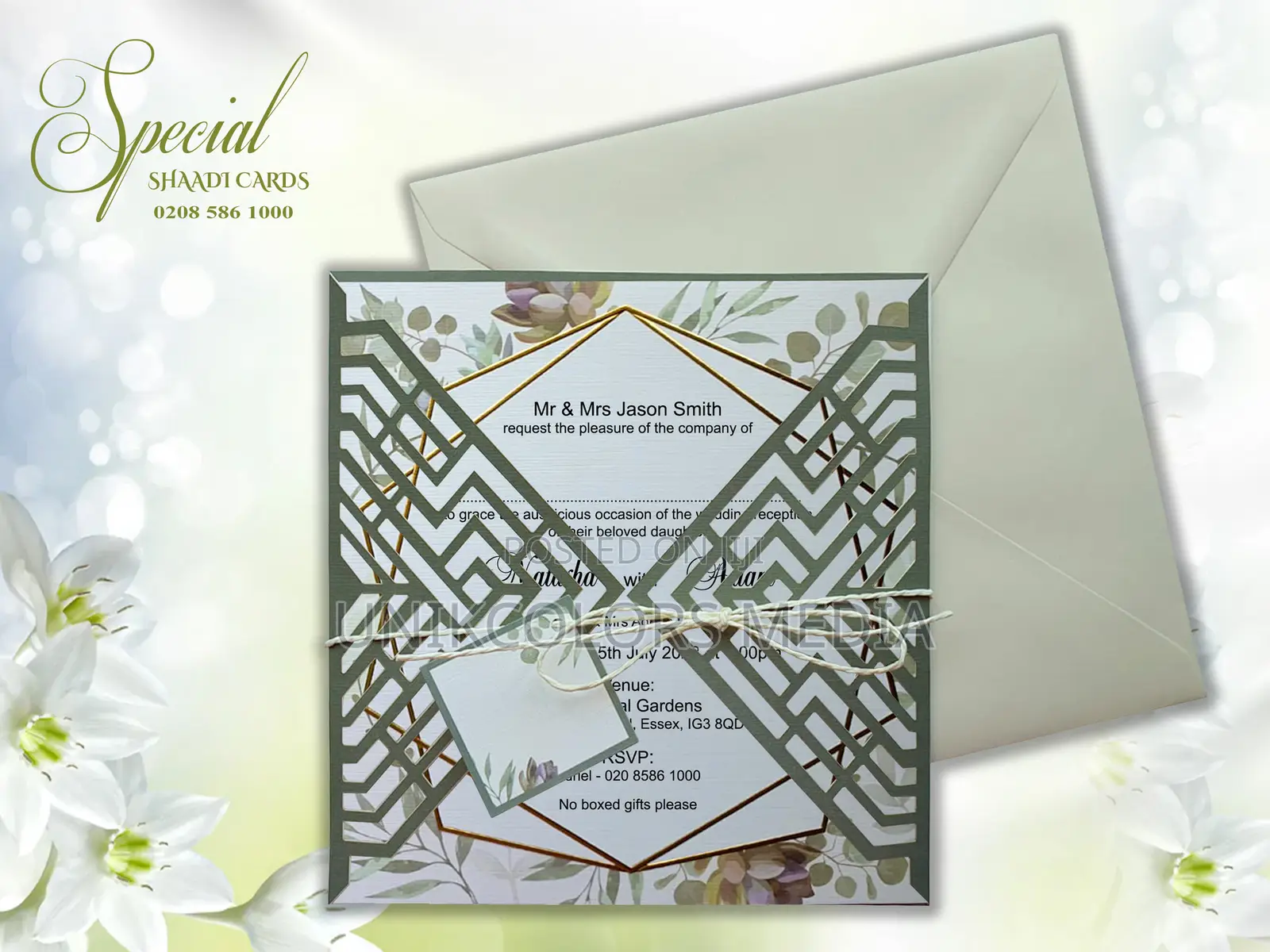 Wedding Invitation Cards / Laser Cut