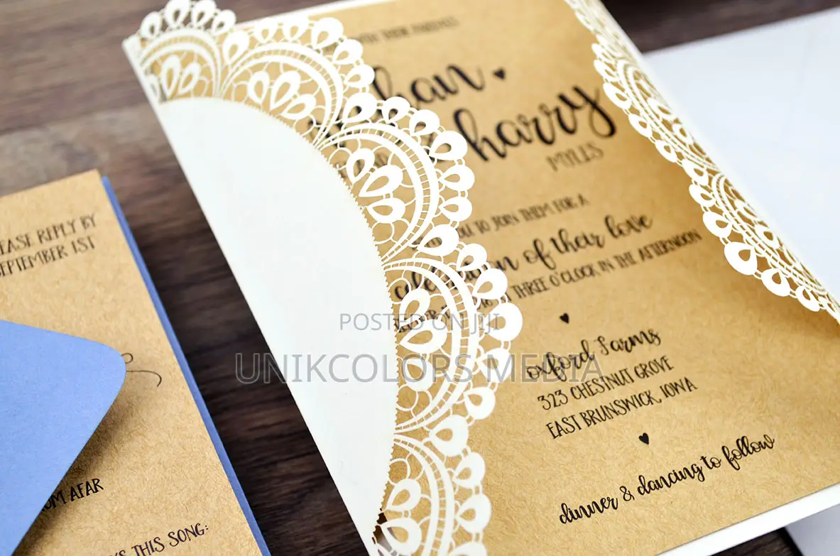 Wedding Invitation Cards / Laser Cut