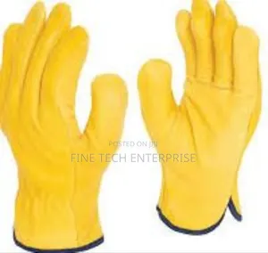Yellow Leather Glove