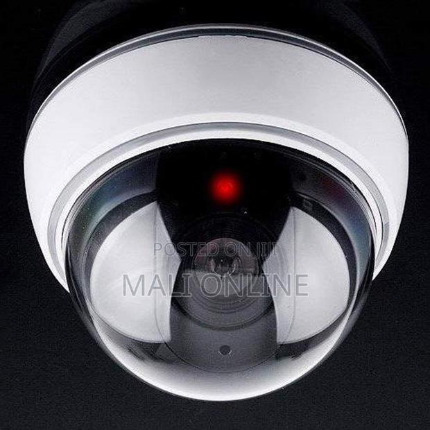 Dummy Dome Cctv Security Camera With Flashing Red Led Light Indoor