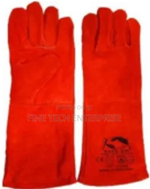 Red Leather 16 Inch Glove