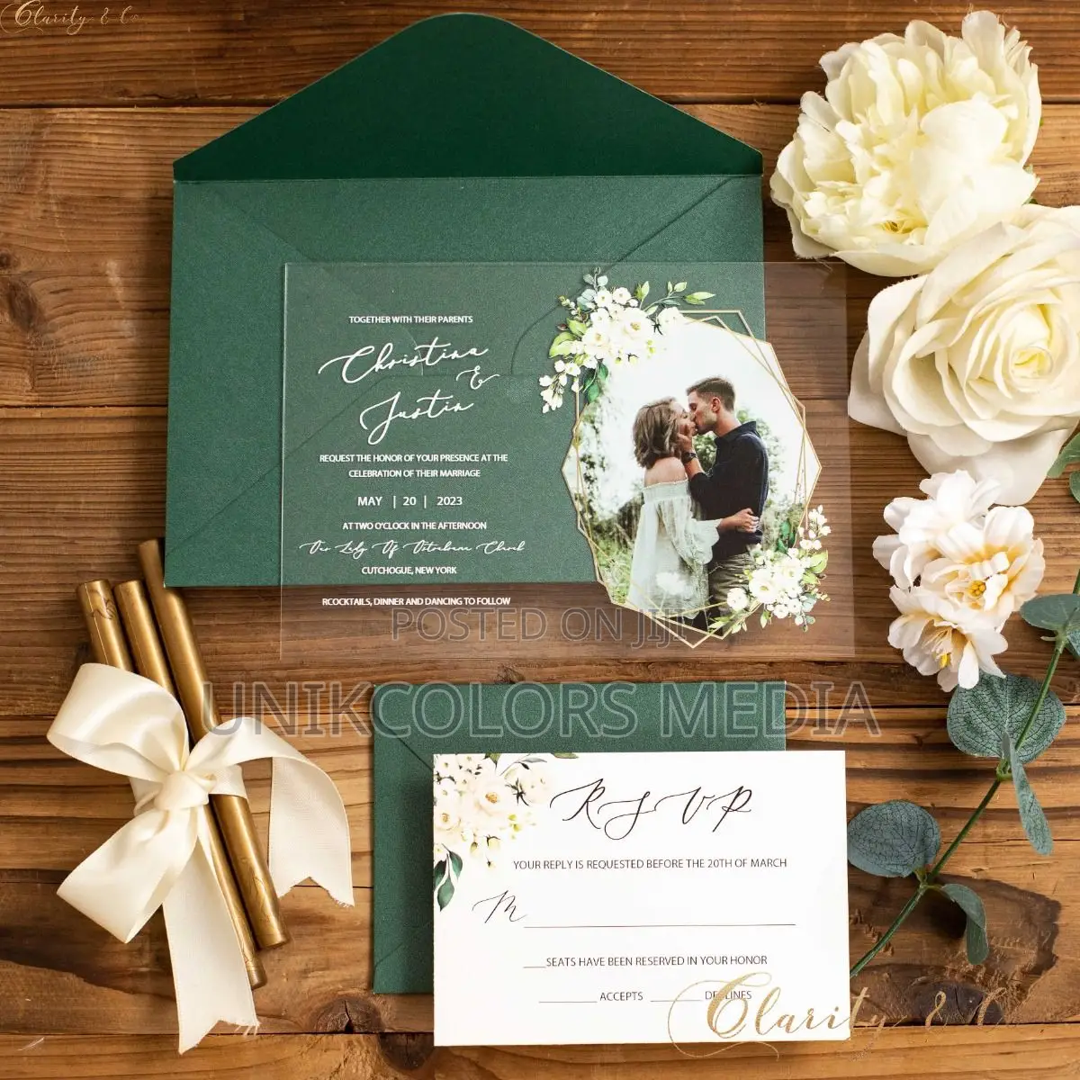 Wedding Invitation Cards | Acrylic Cards