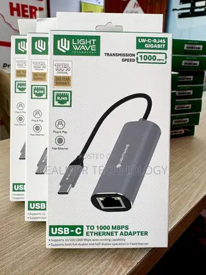 Light Wave Usb-C to Ethernet Adapter