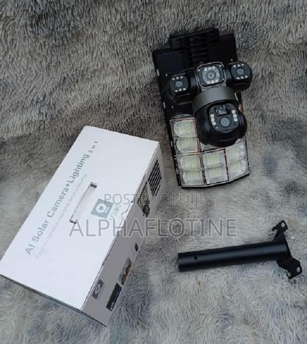 Solar Street Lights With CCTV Camera–3 Lensip65 Solar Street Light4g