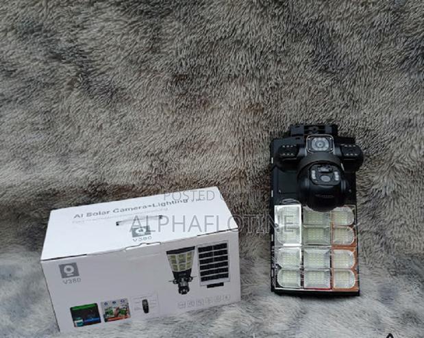 3-Lens Solar Street Flood Light Security Surveillance CCTV Camera