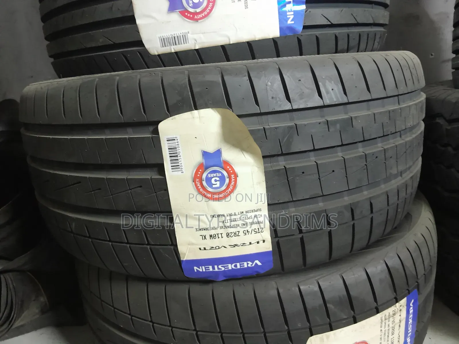 275/45r20 Vredestein Tyres Brand New Made in Thailand