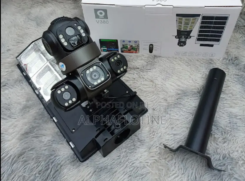Outdoor CCTV Security 4g Sim Card Solar Street Light Camera