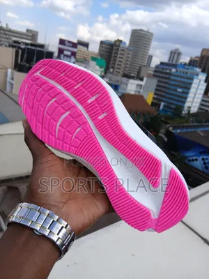 Nike Air Zoom Pink and Black Ladies Gym Sports Shoes