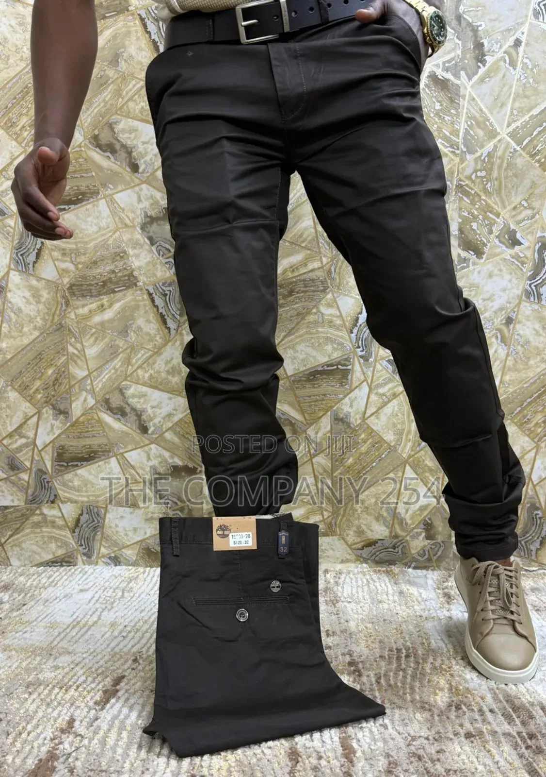 Quality Hard Khaki Casual Plain Trousers Available