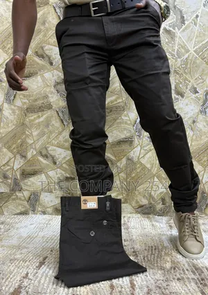 Quality Hard Khaki Casual Plain Trousers Available