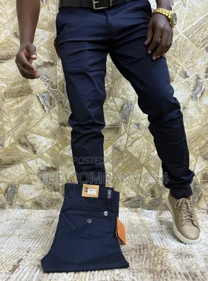 Quality Hard Khaki Casual Plain Trousers Available