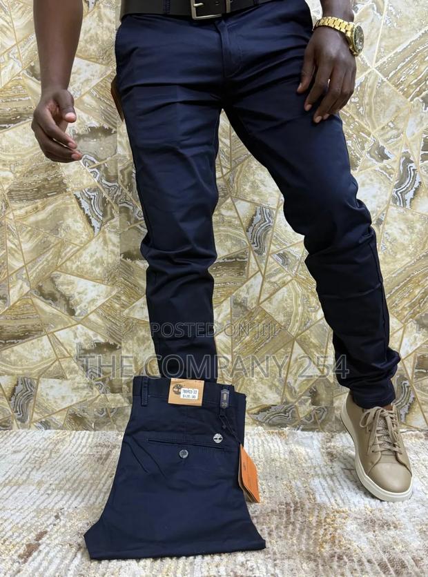 Quality Hard Khaki Casual Plain Trousers Available - thumbnail 4