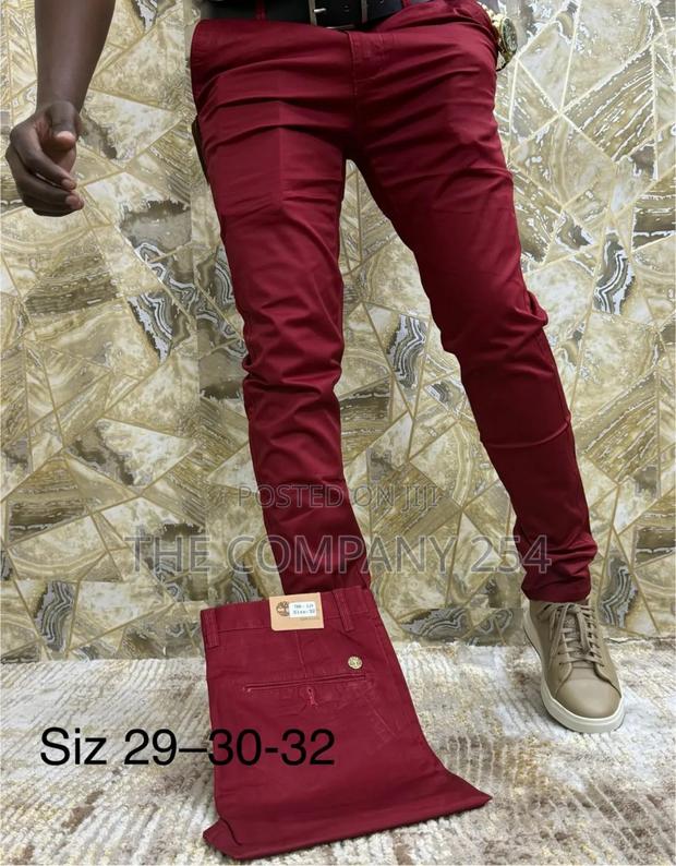 Quality Hard Khaki Casual Plain Trousers Available - thumbnail 5