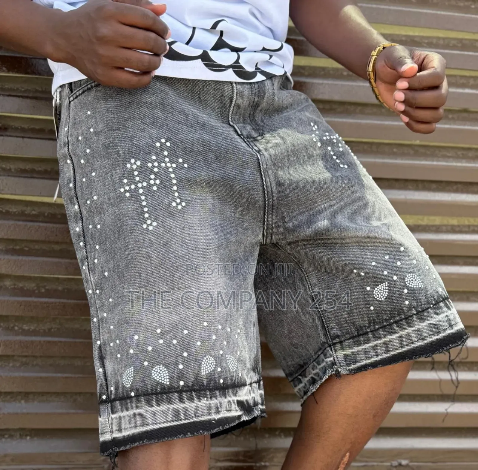 Quality Heavy Denim Made Casual Designer Jort Baggy Shorts