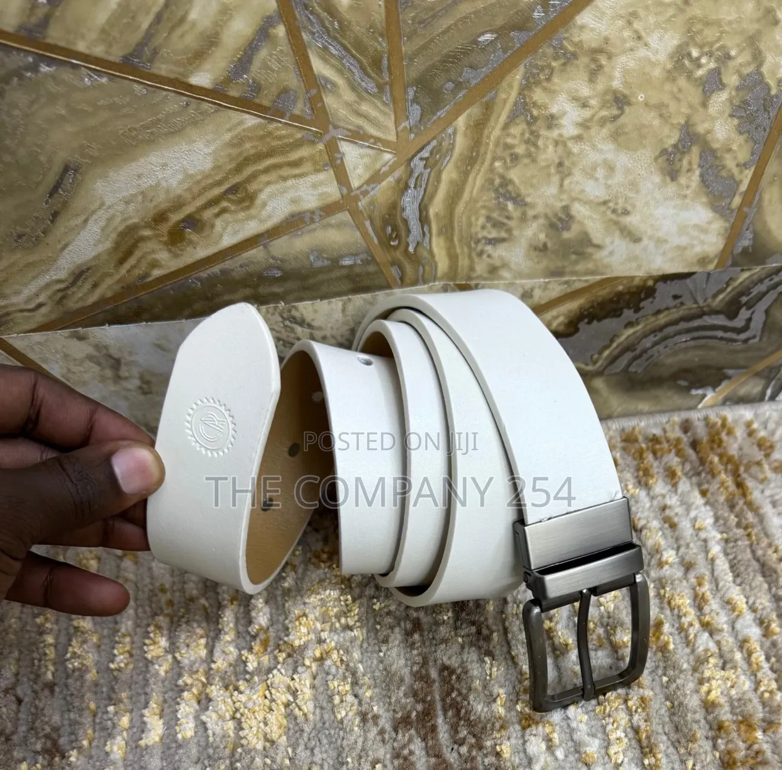 Quality Leather Plain Business Casual Men Waist Bucker Belts Available