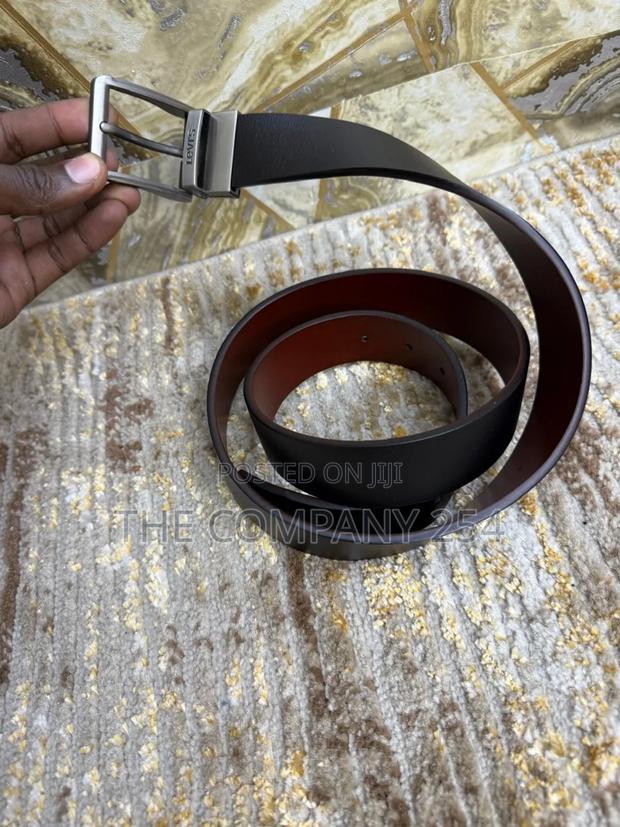 Quality Leather Plain Business Casual Men Waist Bucker Belts Available - thumbnail 2