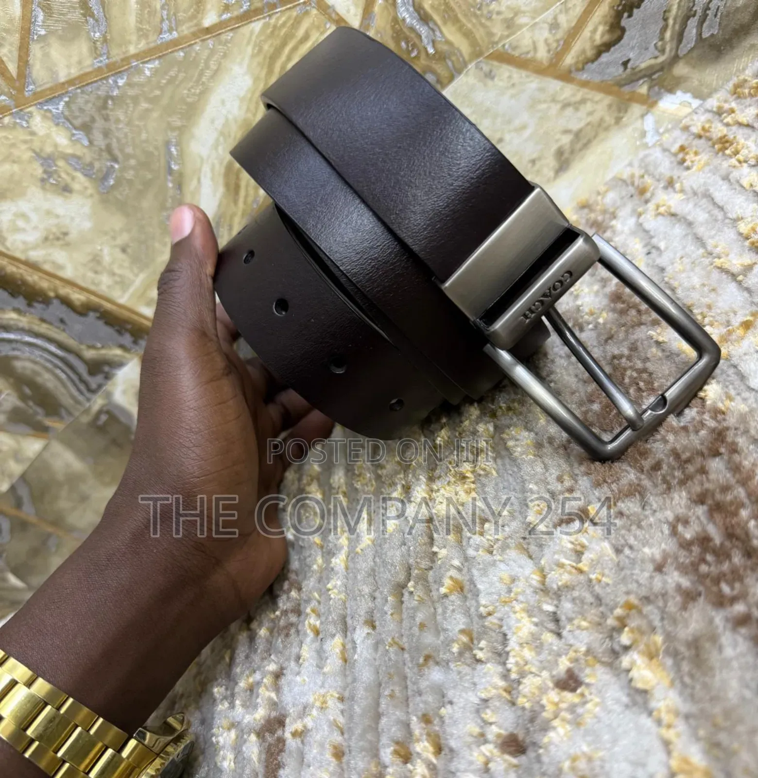Quality Leather Plain Business Casual Men Waist Bucker Belts Available