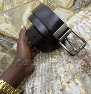 Quality Leather Plain Business Casual Men Waist Bucker Belts Available