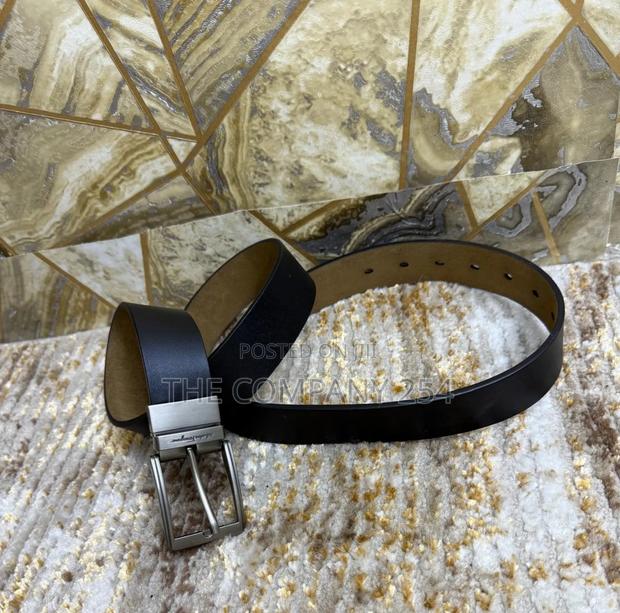 Quality Leather Plain Business Casual Men Waist Bucker Belts Available - thumbnail 7