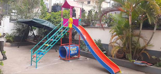 Small Kids Slide With Tunnel - main view