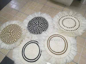 Black Brown Patterned Sisal Mats