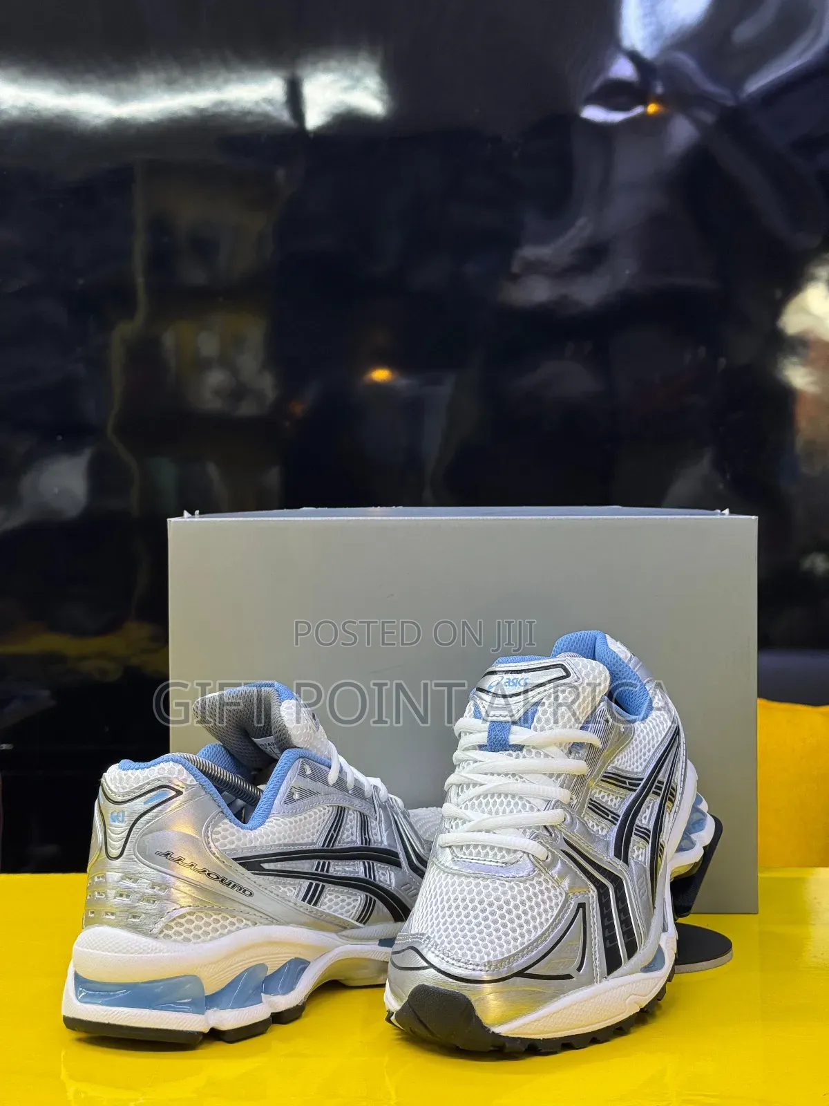 Asics Gel Kayano 14  Jjjjound
 “White Blue”
Sneakers