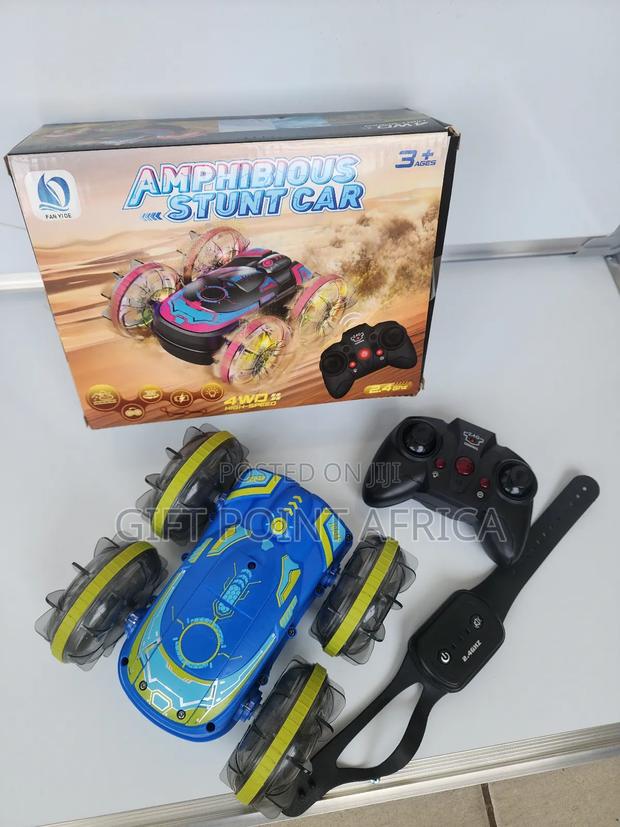 Kids' Rechargeable Amphibious Stunt Toy Car