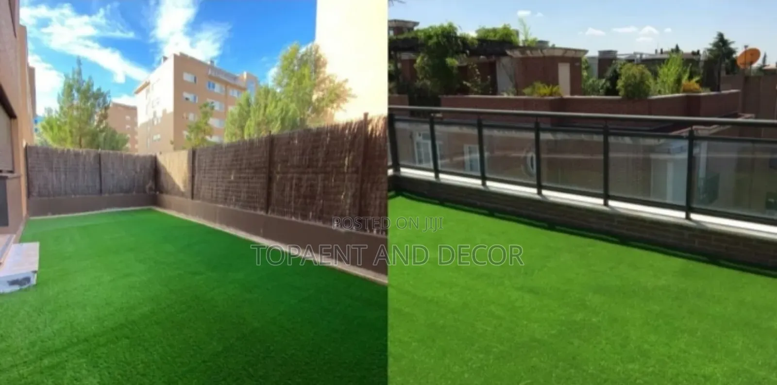 Natural Green Effect Elegant Synthetic Grass Carpet