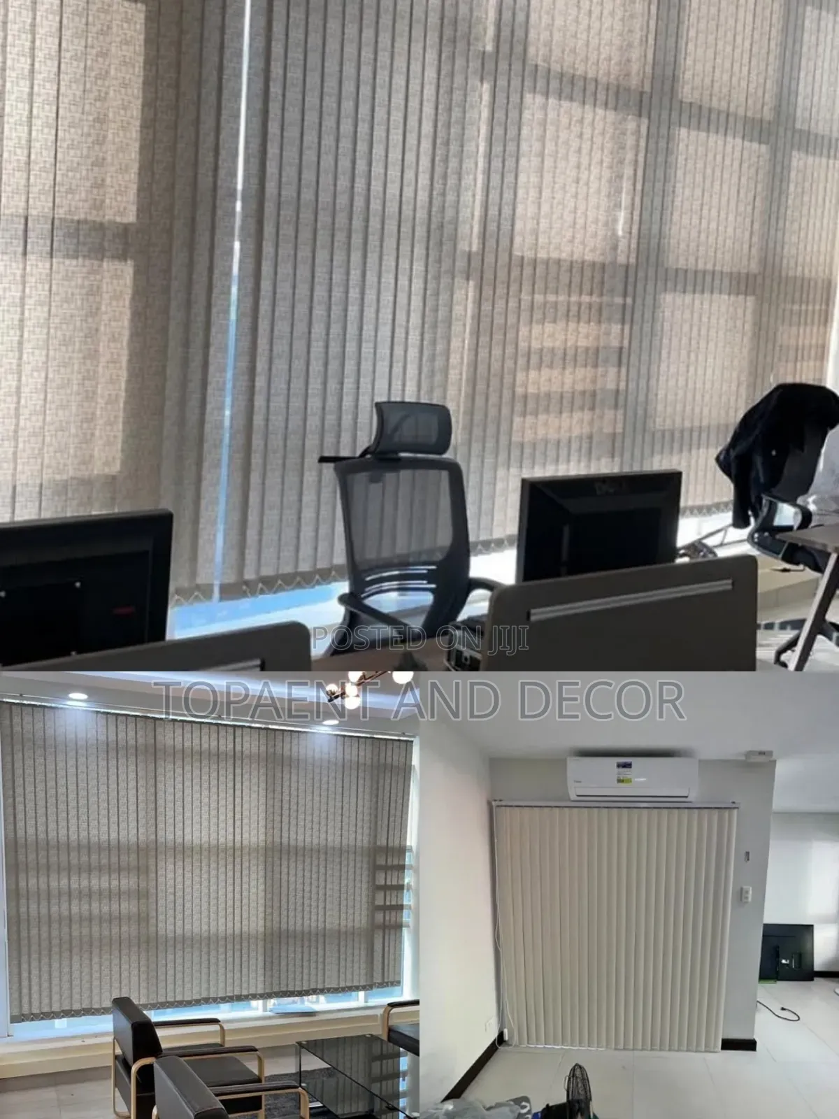 Dull Not Bright Colour Vertical Office Blinds