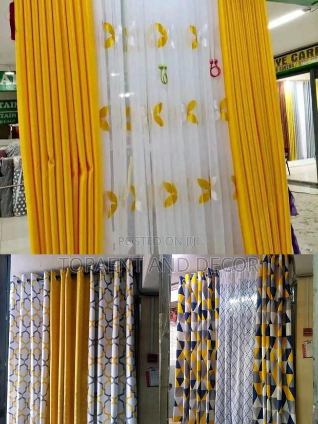 Touch of Mustard Yellow in Beautiful Home Curtains