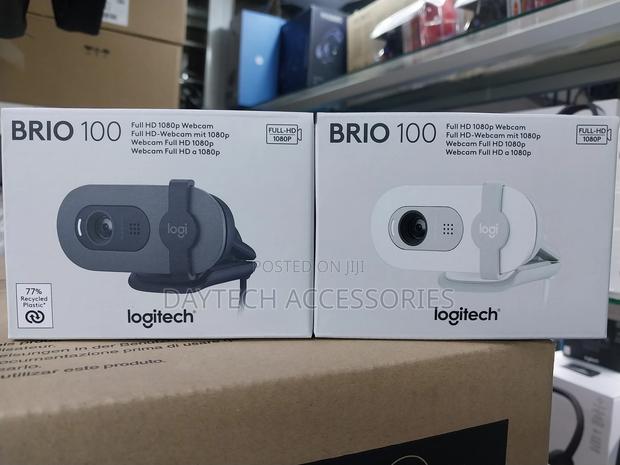 The Logitech Brio 100 Full Hd 1080p Webcam.