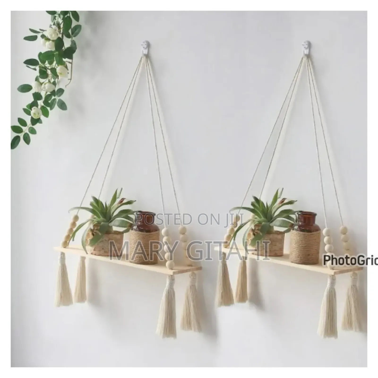 Macrame Wall Hanging Shelf