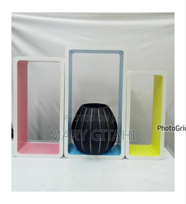 3pcs Plastic Wood Floating Shelves * at