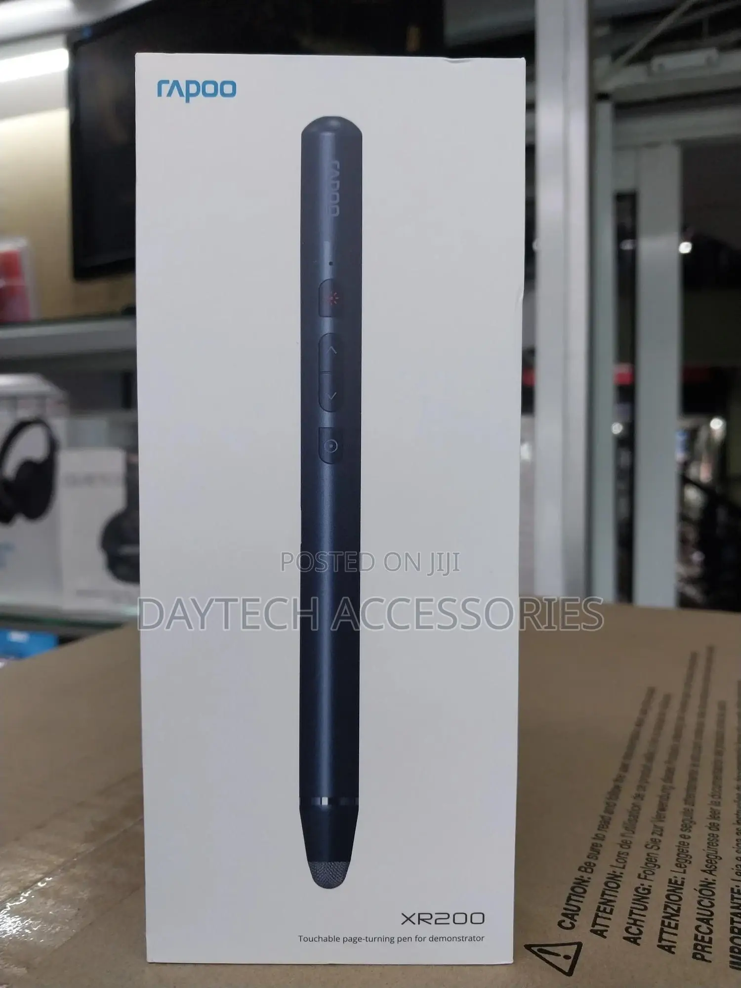 Rapoo Wireless Laser Presenter Page Turining Pen Xr200 – Black