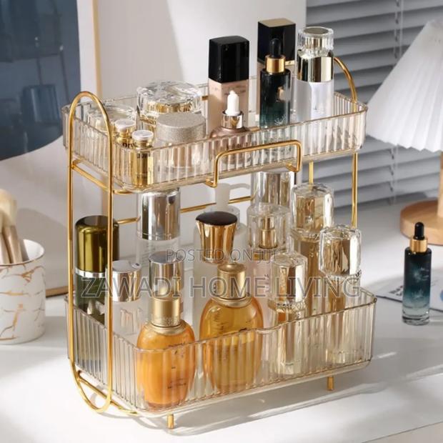 Acrylic Double Layer Cosmetic Organizer